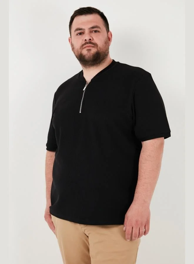 Buratti Buratti Plus Size Cotton Regular Fit T Shirt Men's T-Shirt 5902653B